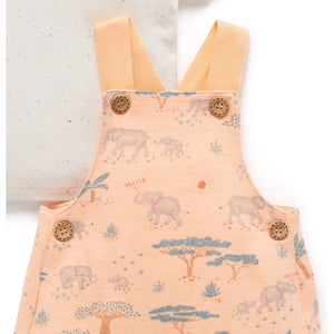 
                  
                    ELEPHANT HERD SAFARI OVERALL SET BY PUREBABY
                  
                