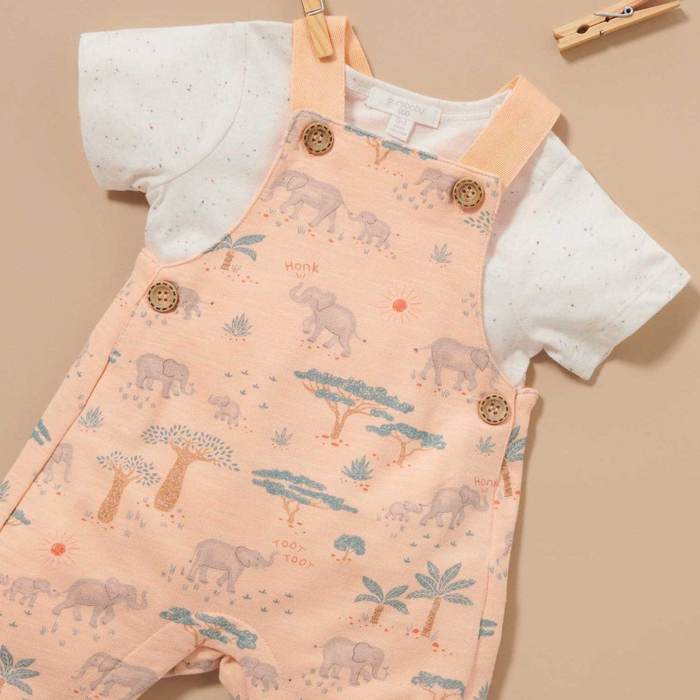 
                  
                    ELEPHANT HERD SAFARI OVERALL SET BY PUREBABY
                  
                