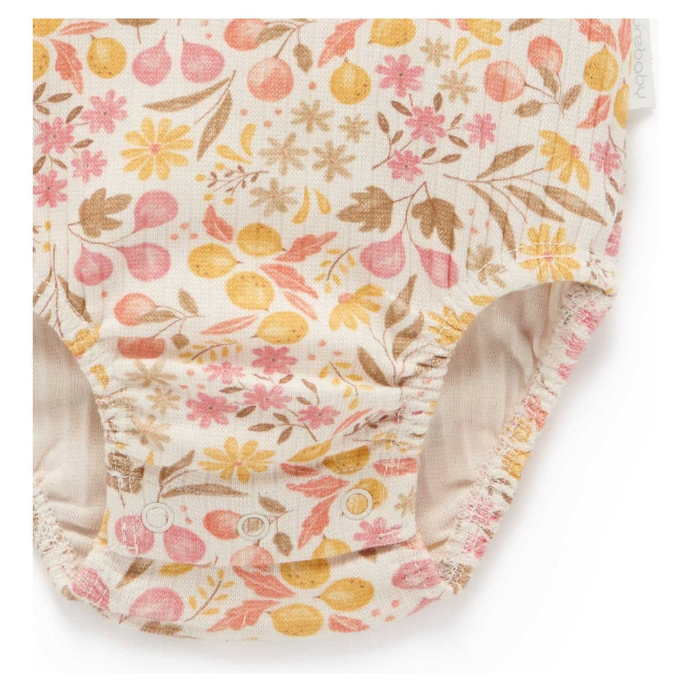 
                  
                    FRUITS & FLOWERS SHORT RIB BODYSUIT BY PUREBABY
                  
                