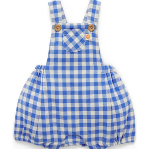 
                  
                    NILE GINGHAM LINEN BLEND OVERALLS BY PUREBABY
                  
                