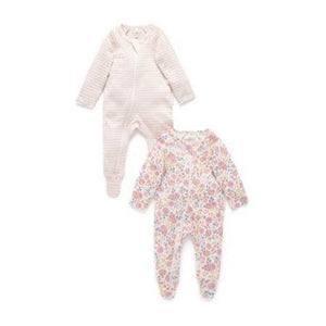 
                  
                    PANSY PRINT 2 PACK ZIP GROWSUIT BY PUREBABY
                  
                