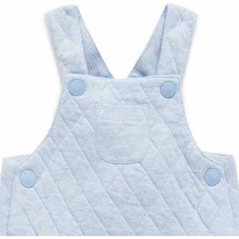 
                  
                    SOFT BLUE QUILTED OVERALL BY PUREBABY
                  
                