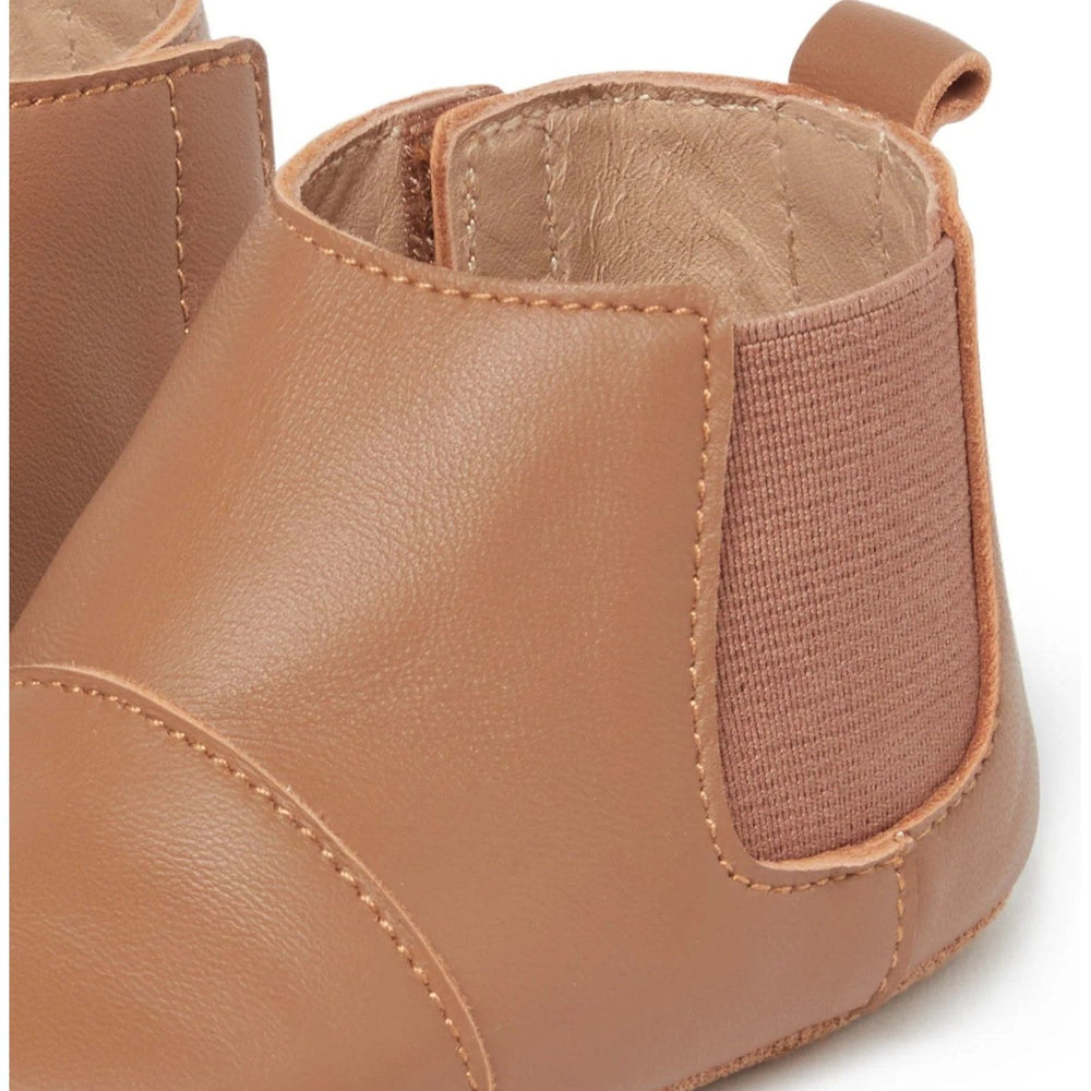 
                  
                    TAN LEATHER CHELSEA BOOTIE BY PUREBABY
                  
                