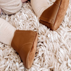 
                  
                    TAN LEATHER CHELSEA BOOTIE BY PUREBABY
                  
                