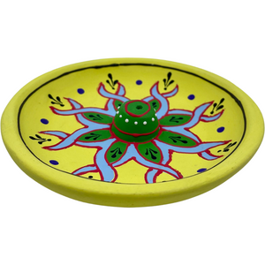 
                  
                    HAND PAINTED CLAY INCENSE HOLDER (CLEARANCE)
                  
                