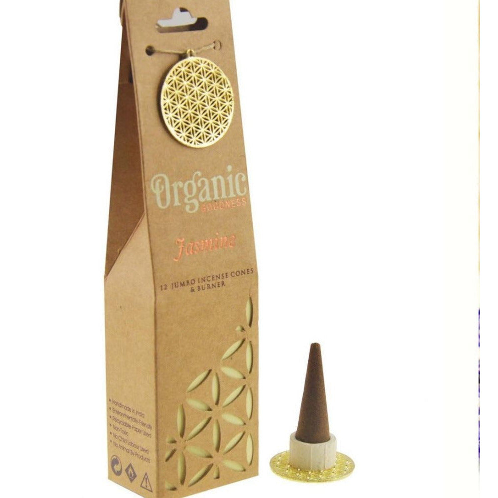 JASMINE INCENSE CONES BY ORGANIC GOODNESS